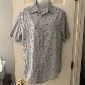 ST. JOHN'S BAY - Short Sleeved Button Up W/ Anchor Pattern
